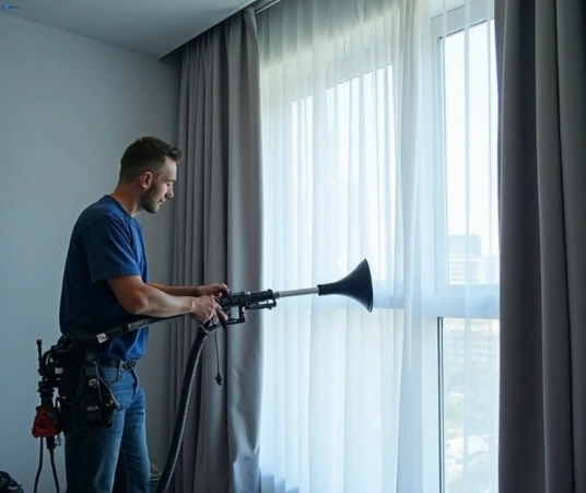 Professional commercial curtain cleaning process equipment Matty Curtain Cleaning mount-keira-nsw